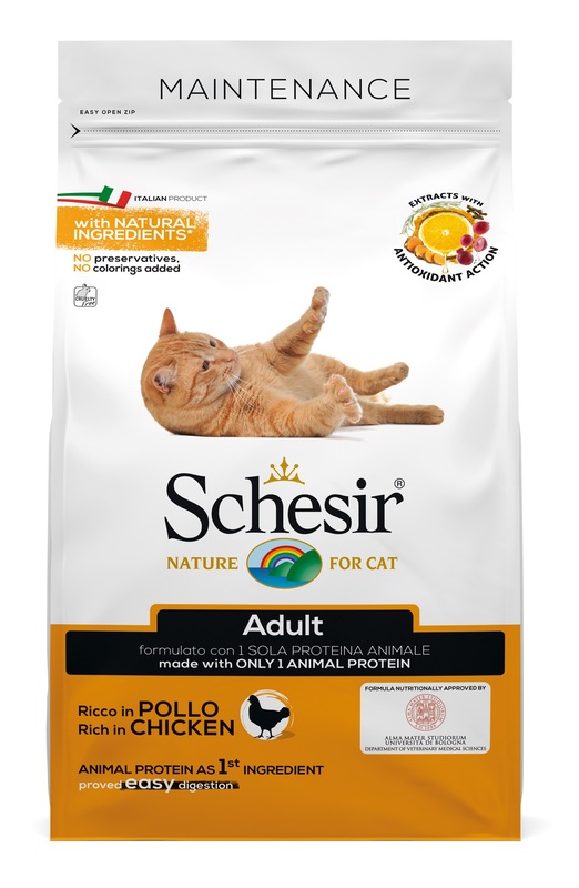 SCHESIR CAT DRY MANT POLLO400G