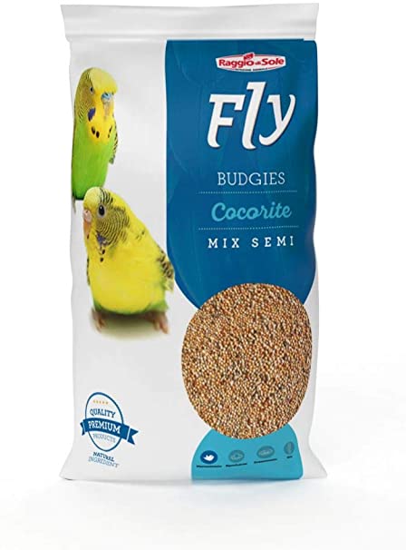 RAGGIO DI SOLE FLY MANGIME VOLATILI COCORITE BUDGIES MIX SEMI 5KG