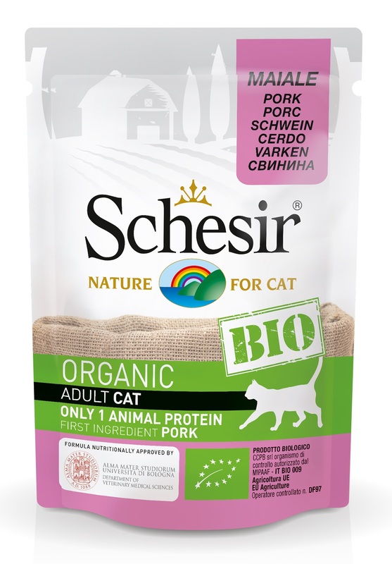 SCHESIR CAT BIO MAIALE 85G