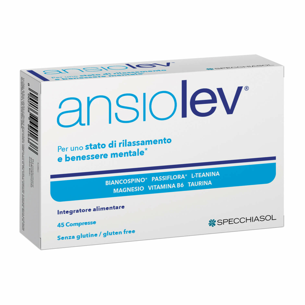 Specchiasol Ansiolev Integratore Per il Riposo Notturno 45 Compresse Nuova Formula