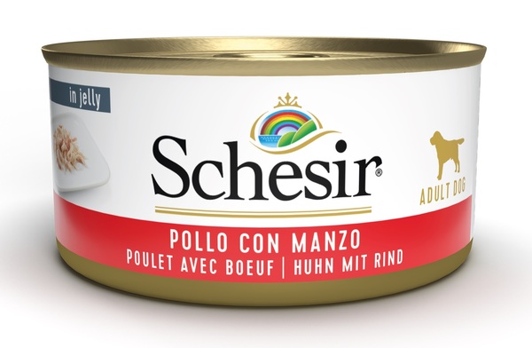 SCHESIR DOG POLLO/MANZO 150G