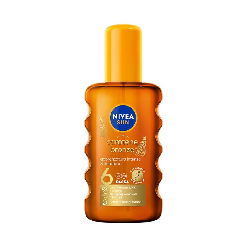 Nivea Sun - Carotene Bronze - Olio Solare Abbronzante SPF6 Corpo 200 ml