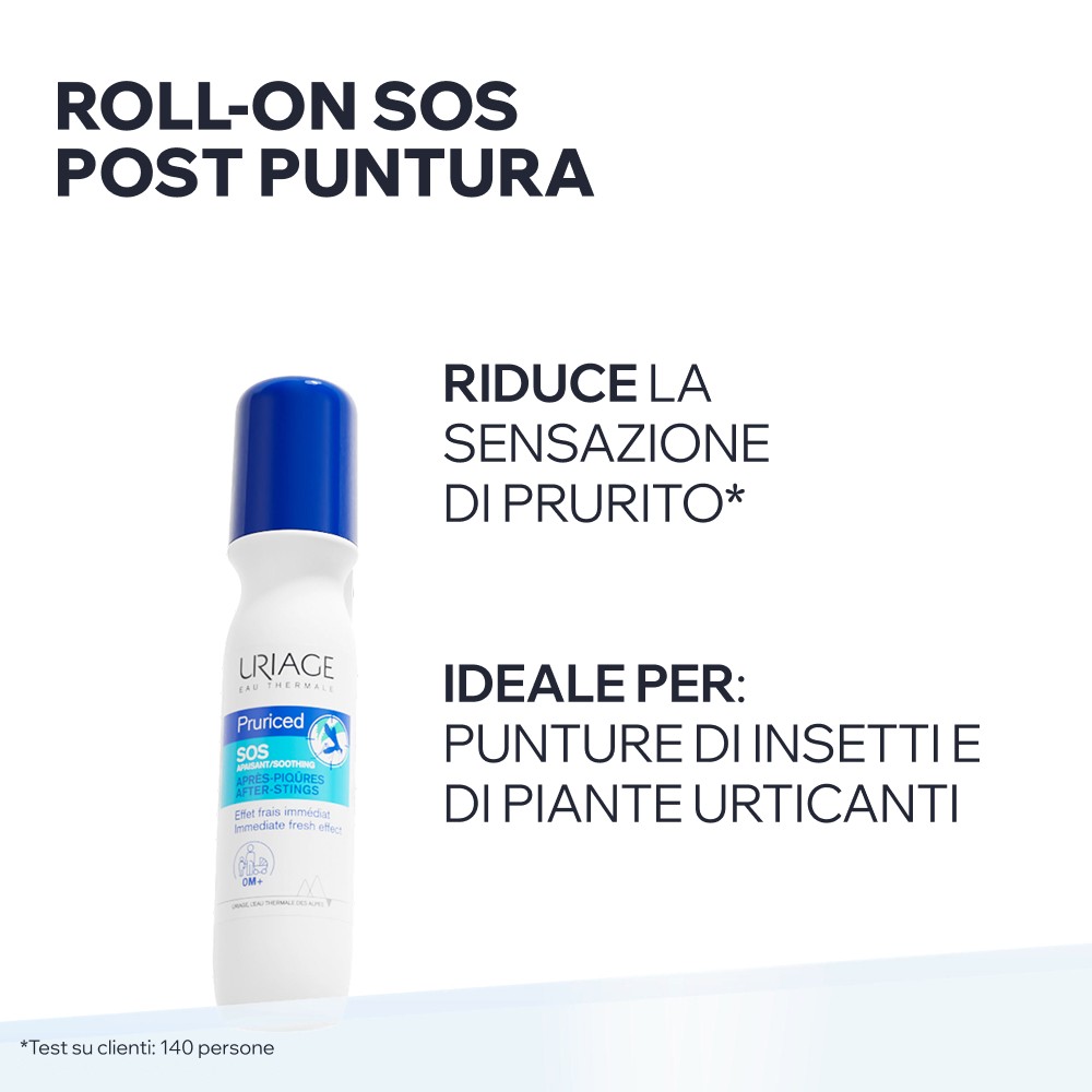 Uriage Pruriced - SOS Roll-On Post Puntura Per Zanzare E Piante Orticanti 15 ml