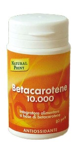 Betacarotene 10000 Natural Point - Integratore antiossidante - 80 Perle