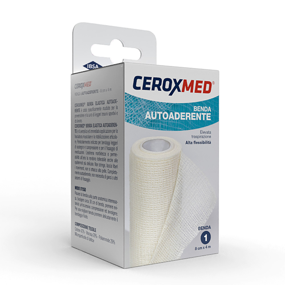 Ceroxmed Benda Elastica Autoaderente 4x8 cm Ceroxmed Benda Elastica Autoaderente 4x8 cm