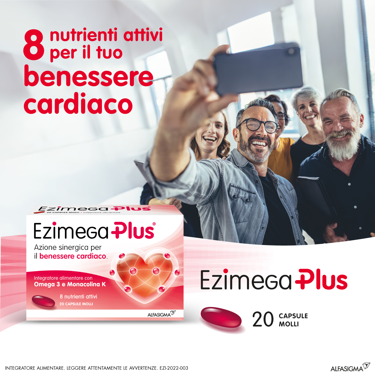 Ezimega Plus, Integratore per il Colestereolo a Base di Omega-3, Policosanoli, Resveratrolo, Acido Folico, Monacolina K, Coenzima Q10, Vitamina B6 e Vitamina B12, utile per il controllo del colesterolo e dei trigliceridi, 20 Capsule molli Ezimega Plus, Integratore per il Colestereolo a Base di Omega-3, Policosanoli, Resveratrolo, Acido Folico, Monacolina K, Coenzima Q10, Vitamina B6 e Vitamina B12, utile per il controllo del colesterolo e dei trigliceridi, 20 Capsule molli