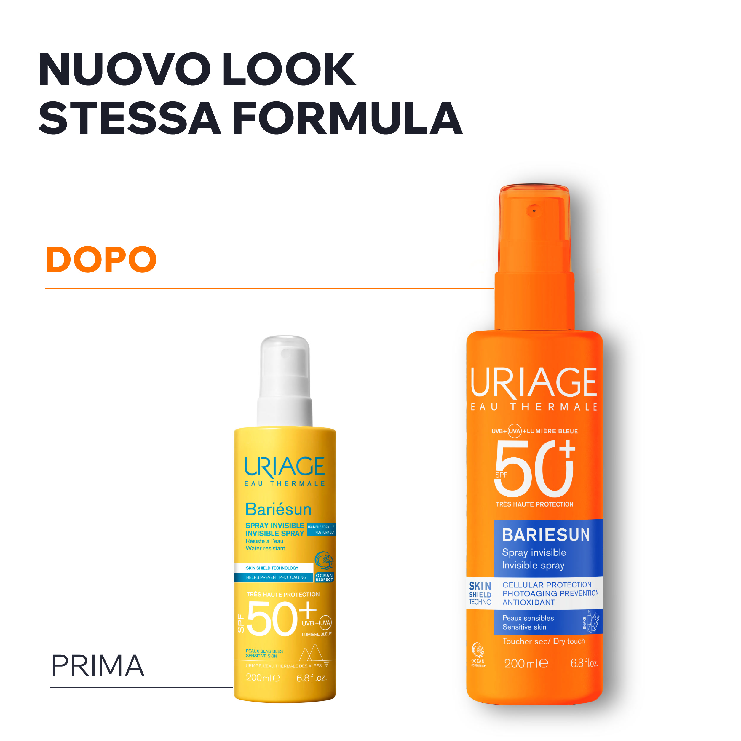 Uriage - Bariésun Spray Solare Invisibile SPF50+ Viso E Corpo 200 ml
