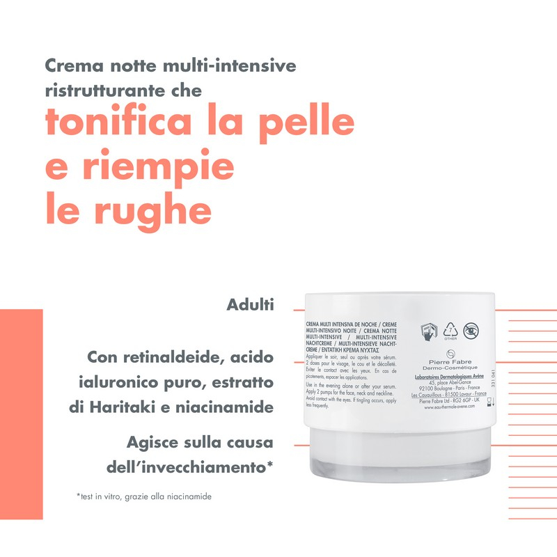 Avene Hyaluron Active B3 Crema Viso Notte 50mL Avene Hyaluron Active B3 Crema Viso Notte 50mL