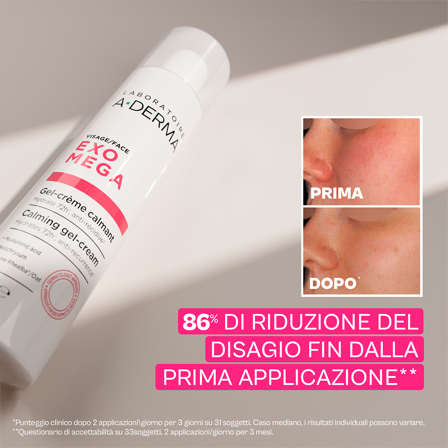 A-Derma Exomega - Gel-Crema Lenitiva Per Pelle Reattiva A Tendenza Atopica 40 ml