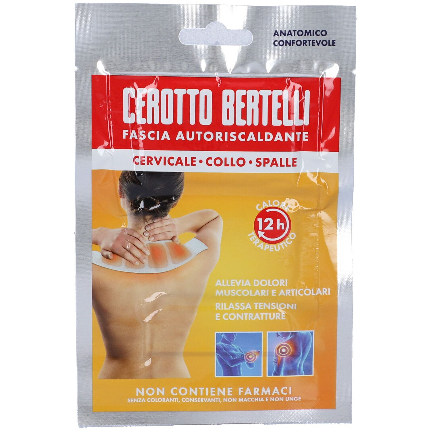 Cerotto Bertelli Fascia Autoriscaldante Cervicale-Collo-Spalle