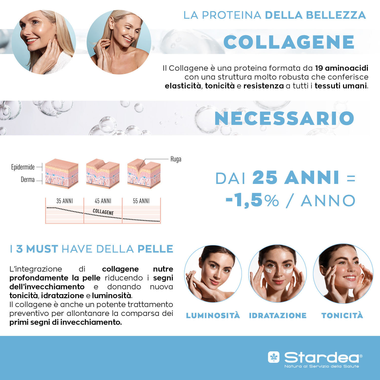 STARDEA COLLAGENE + BELLEZZA SHOT DA BERE - Integratore da bere a base di 5g di collagene Marino di tipo 1 e Acido Ialuronico - 8 shots da 50 ml STARDEA COLLAGENE + BELLEZZA SHOT DA BERE - Integratore da bere a base di 5g di collagene Marino di tipo 1 e Acido Ialuronico - 8 shots da 50 ml