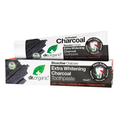 Dr. Organic Charcoal Dentifricio Purificante al Carbone Attivo 100 ml