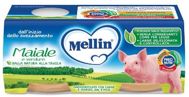 Mellin Omogeneizzato Maiale Con Verdure 2 x 80 g Mellin Omogeneizzato Maiale Con Verdure 2 x 80 g