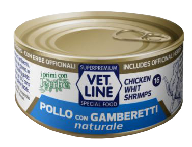 VET LINE GATTO POLLO+GAMB 70G