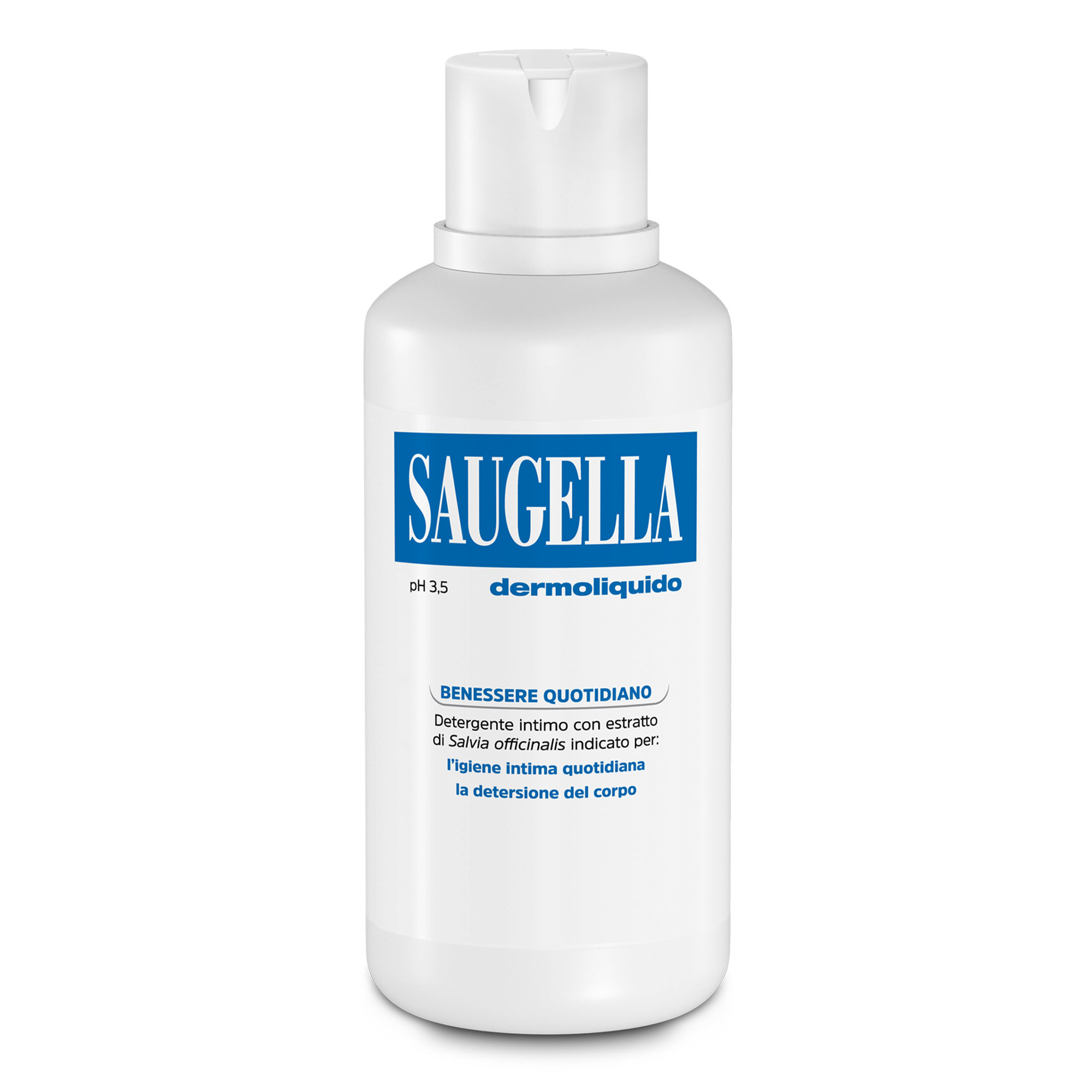 Saugella Blu Dermoliquido - Detergente Intimo Antibatterico - 500 ml