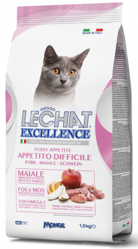 LECHAT GATTO EXCELLENCE FUSSY APPETITE MAIALE 1,5KG