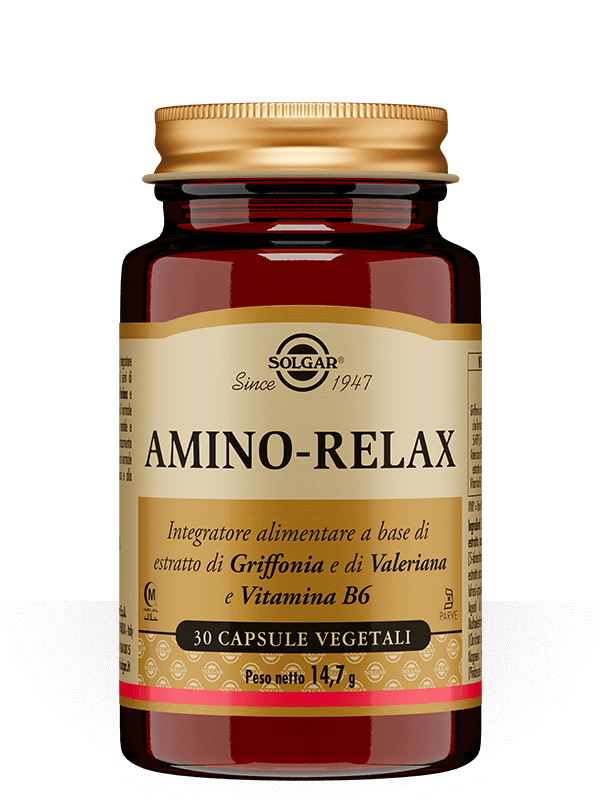 Solgar Amino-Relax Integratore Rilassante 30Capsule Vegetali