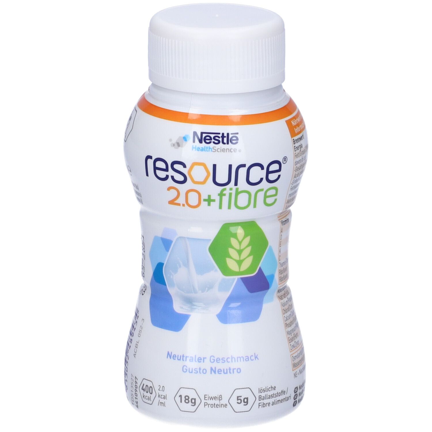 Resource 2.0+Fibre Neutro Bevanda Con Fibre 200 ml