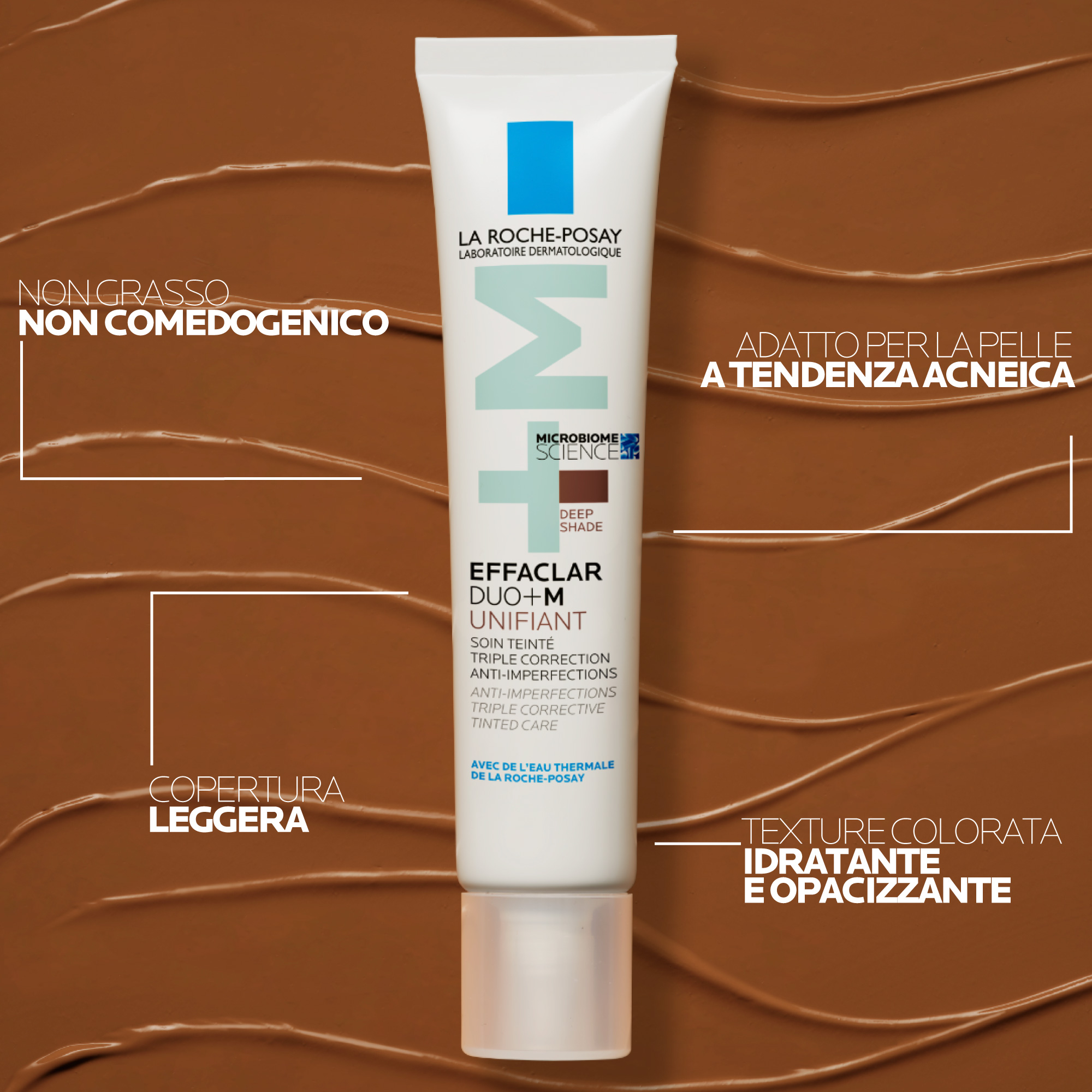 La Roche-Posay Effaclar Duo+M Unifiant Deep trattamento correttivo uniformante e purificante con nuovo attivo phylobioma e niacinamide 40ml La Roche-Posay Effaclar Duo+M Unifiant Deep trattamento correttivo uniformante e purificante con nuovo attivo phylobioma e niacinamide 40ml