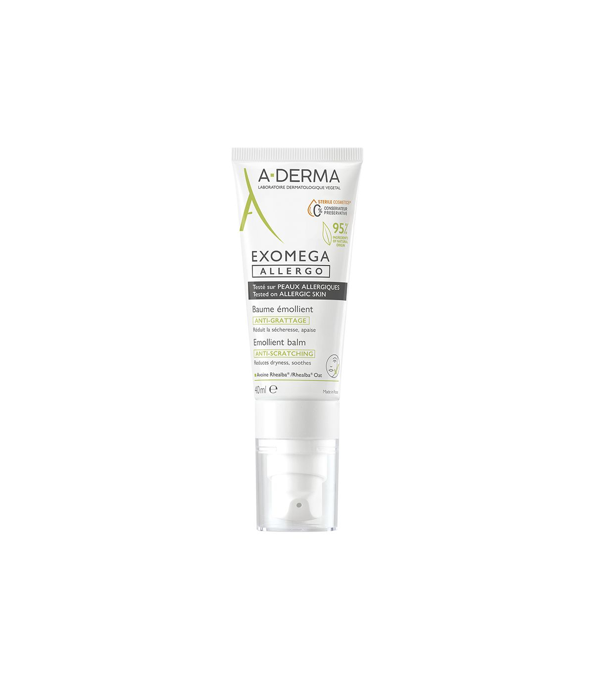 A-DERMA EXOMEGA ALLERGO Balsamo Emolliente 40mL