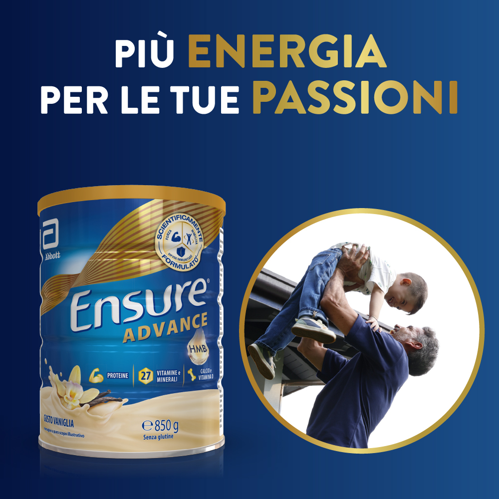Ensure® Advance Integratore in polvere forza & energia 850g Vaniglia