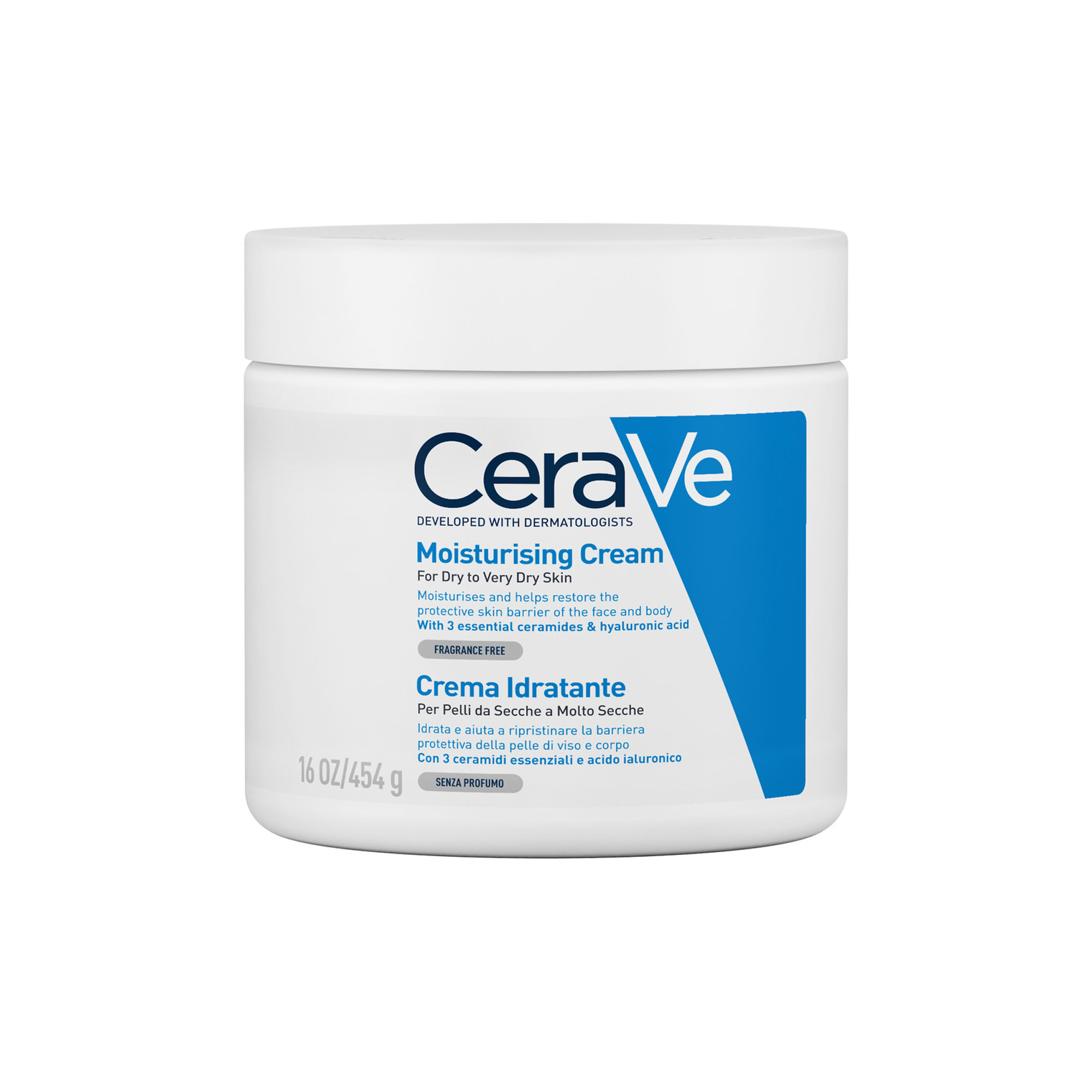 CeraVe Crema Corpo Idratante Pelle Molto Secca 454 g