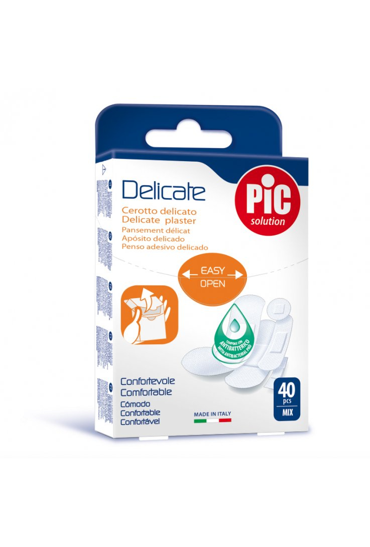 Pic Delicate Mix Cerotto Assorbente Antibatterico 40 Pezzi