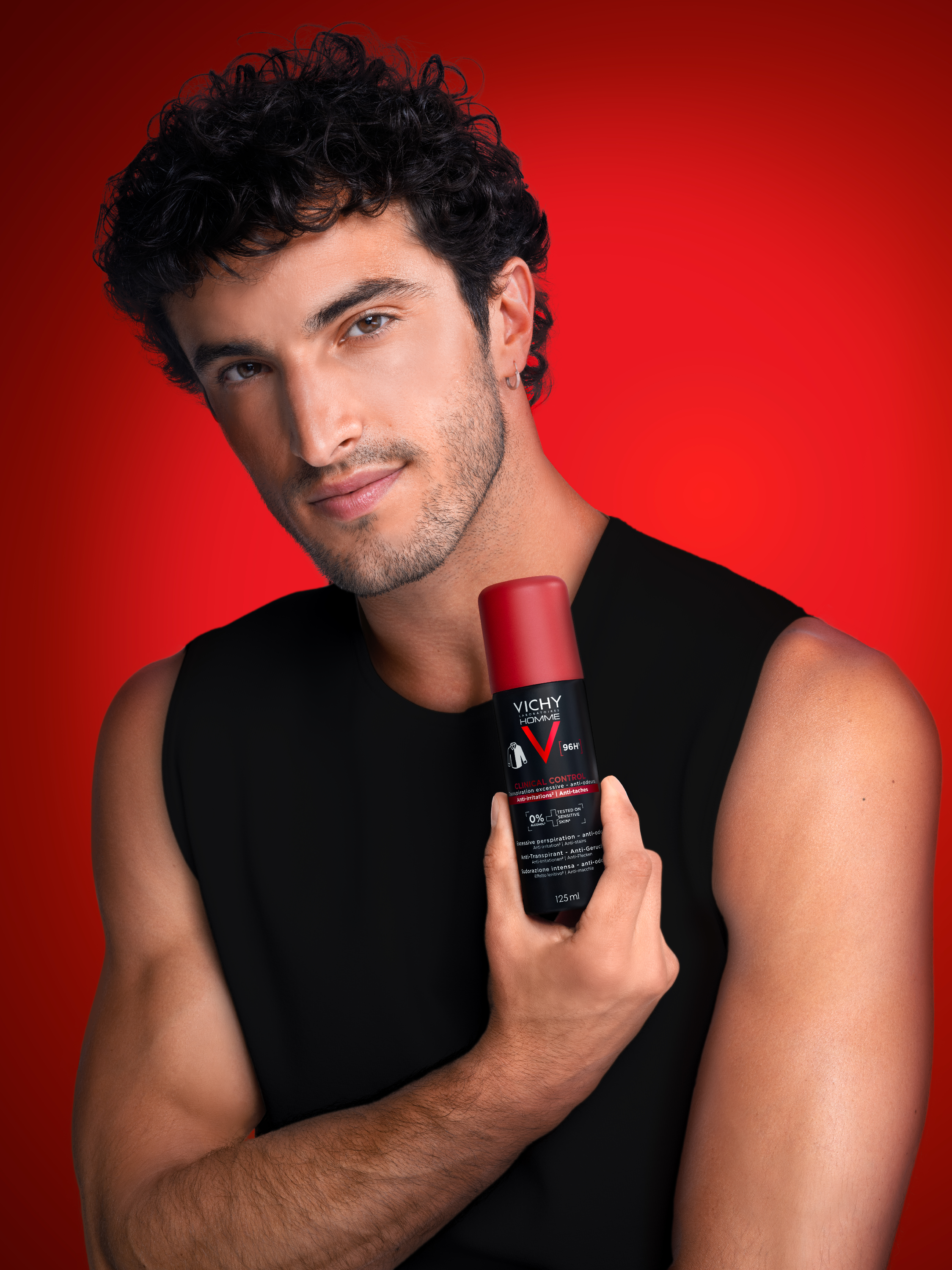 Vichy Homme Clinical Control 96H - Deodorante Aerosol Anti-Traspirante 125 ml