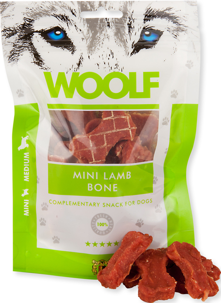 MAST WOOLF CANE SNACK MINI/MEDIUM OSSO PICCOLO AGNELLO 100GR