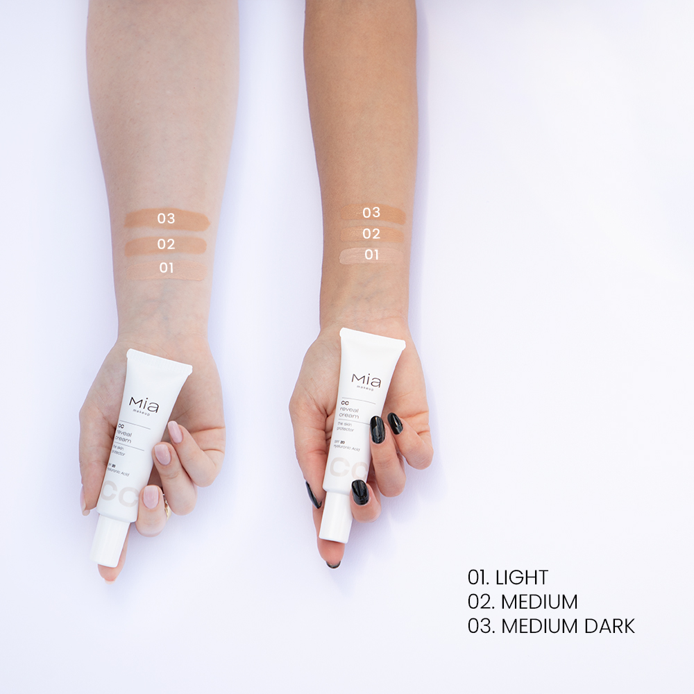 Mia Makeup - CC Reveal Cream The Skin Protector - Crema Perfezionatrice N.03 Medium Dark 