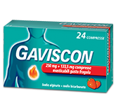 GAVISCON  24 CPR FRAGOLA - 250MG +133,5 MG contro sintomi del reflusso gastroesofageo,  bruciore e acidità di stomaco GAVISCON  24 CPR FRAGOLA - 250MG +133,5 MG contro sintomi del reflusso gastroesofageo,  bruciore e acidità di stomaco
