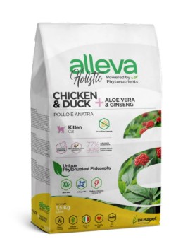 ALLEVA HOLISTIC CAT KITTEN CHICKEN & DUCK + ALOE VERA & GINSENG KG 5 - P02287
