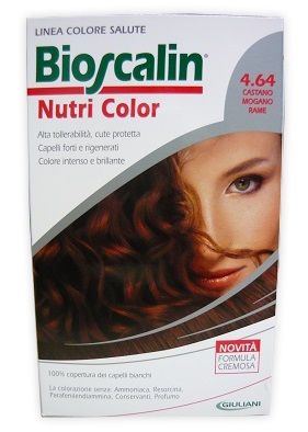 Bioscalin Nutri Color 4.64 Castano Mogano Rame Trattamento Colorante Bioscalin Nutri Color 4.64 Castano Mogano Rame Trattamento Colorante