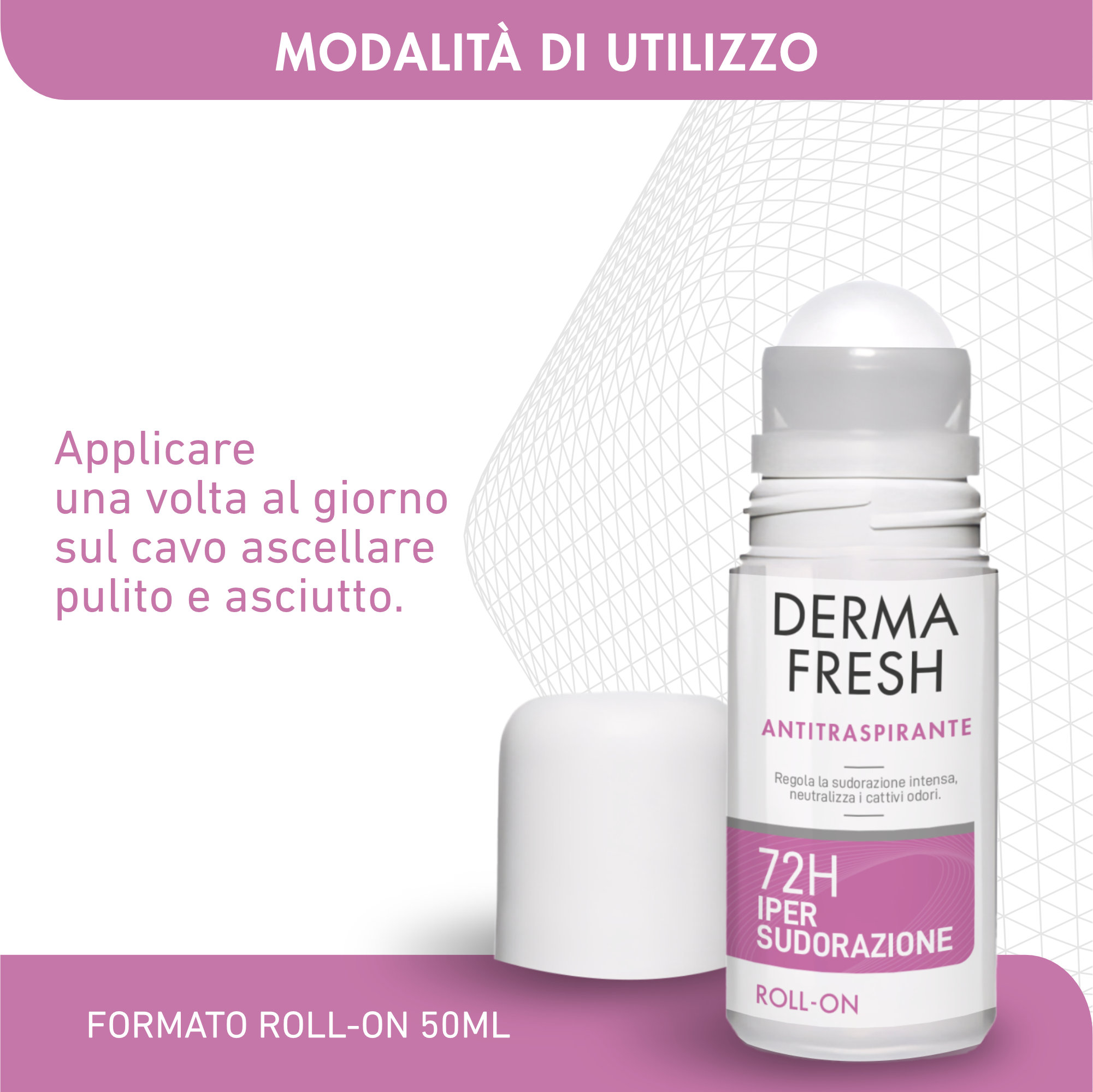 Dermafresh 72H Ipersudorazione - Roll-On Antitraspirante 50 ml