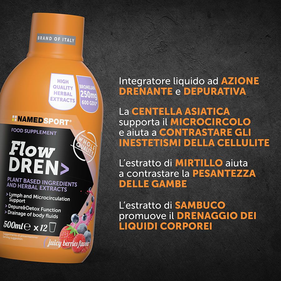 Named Sport - FlowDREN 500 ml - Integratore Drenante