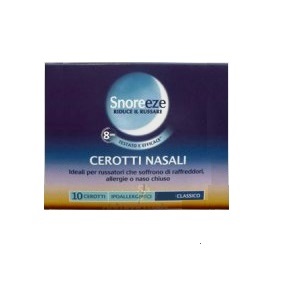 Snoreeze Cerotti Nasali Classico Largo 10 Pezzi Snoreeze Cerotti Nasali Classico Largo 10 Pezzi