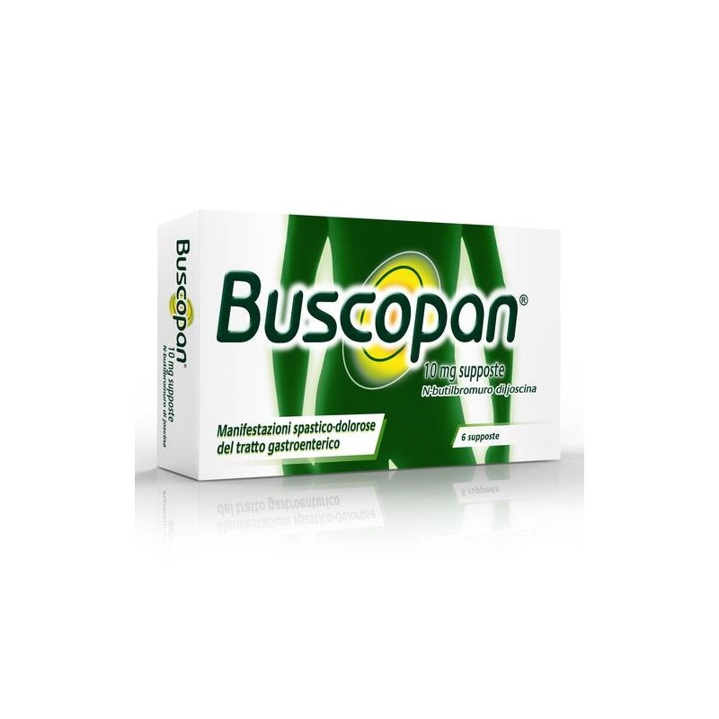 Buscopan 10mg N-butilbromuro di Joscina Antispastico 6 Supposte