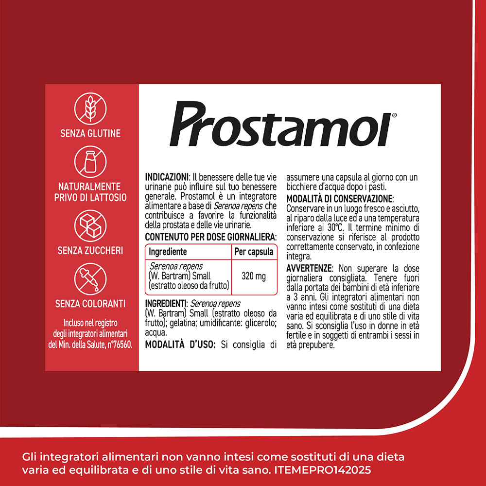 Prostamol Integratore Prostata e Vie Urinarie 90 Capsule Molli