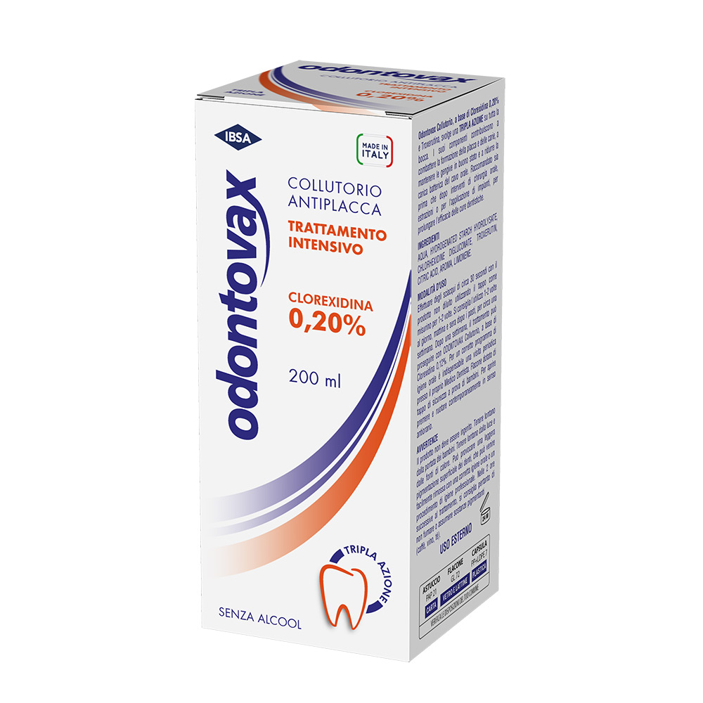 Odontovax Collutorio Clorexidina 0,20% Antiplacca 200 ml Odontovax Collutorio Clorexidina 0,20% Antiplacca 200 ml