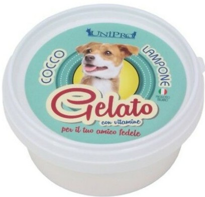 UNIPRO CANE SNACK GELATO COCCO LAMPONE 60GR