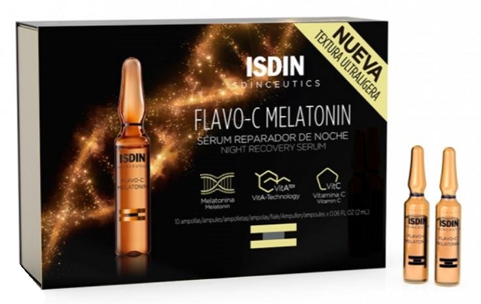 ISDINCEUTICS FLAVO C Melatonin Siero antirughe viso 30 Fiale
