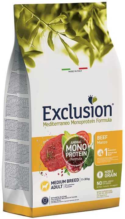 EXCLUSION M ADULT BEEF M 3KG