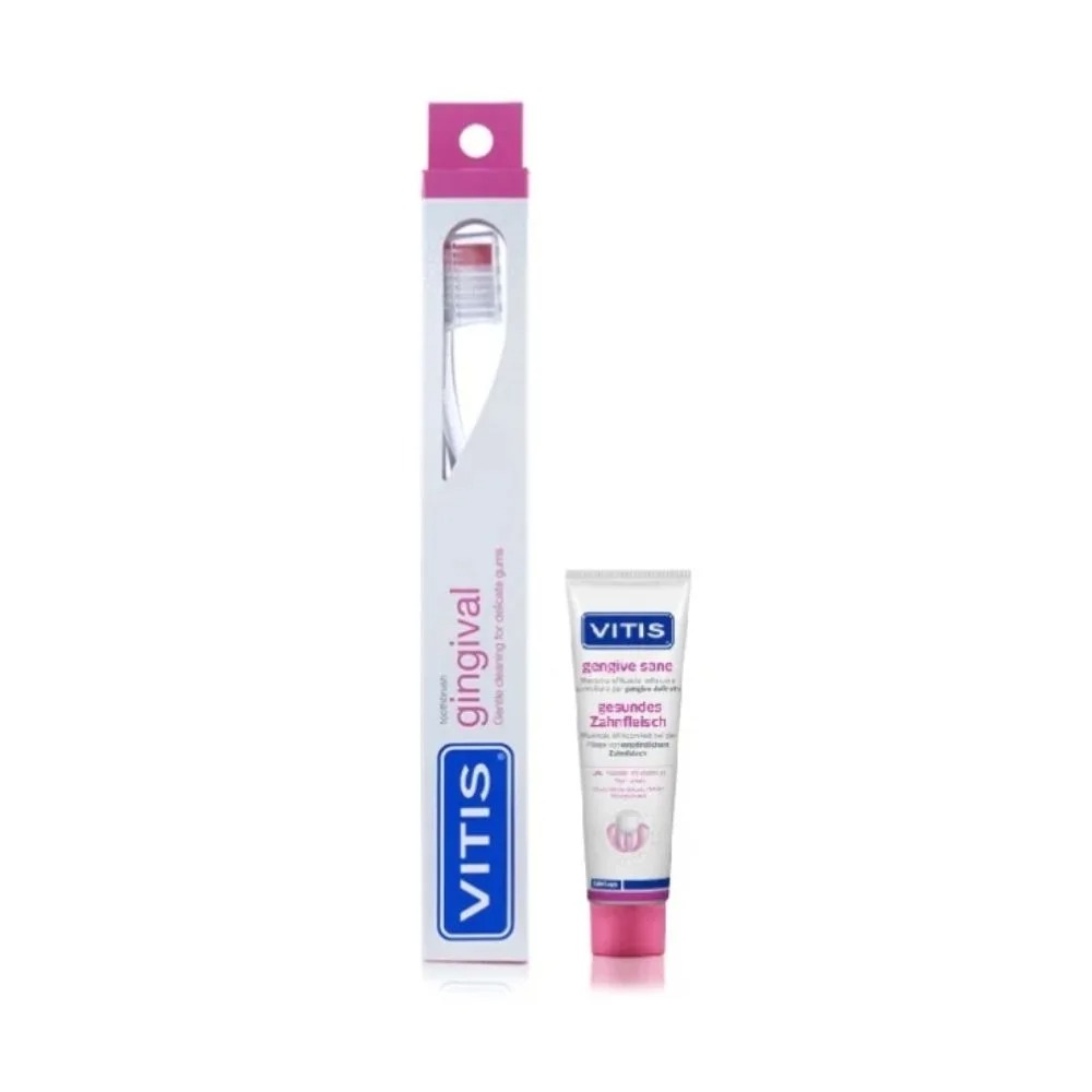 Vitis Gengive Sane Kit con Spazzolino Gingival + Dentifricio da 15ml