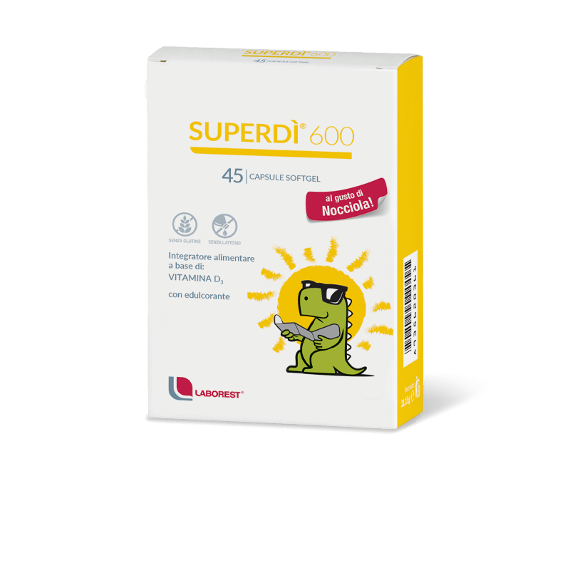 SuperDì 600 integratore per il metabolismo del calcio 45 cps SuperDì 600 integratore per il metabolismo del calcio 45 cps