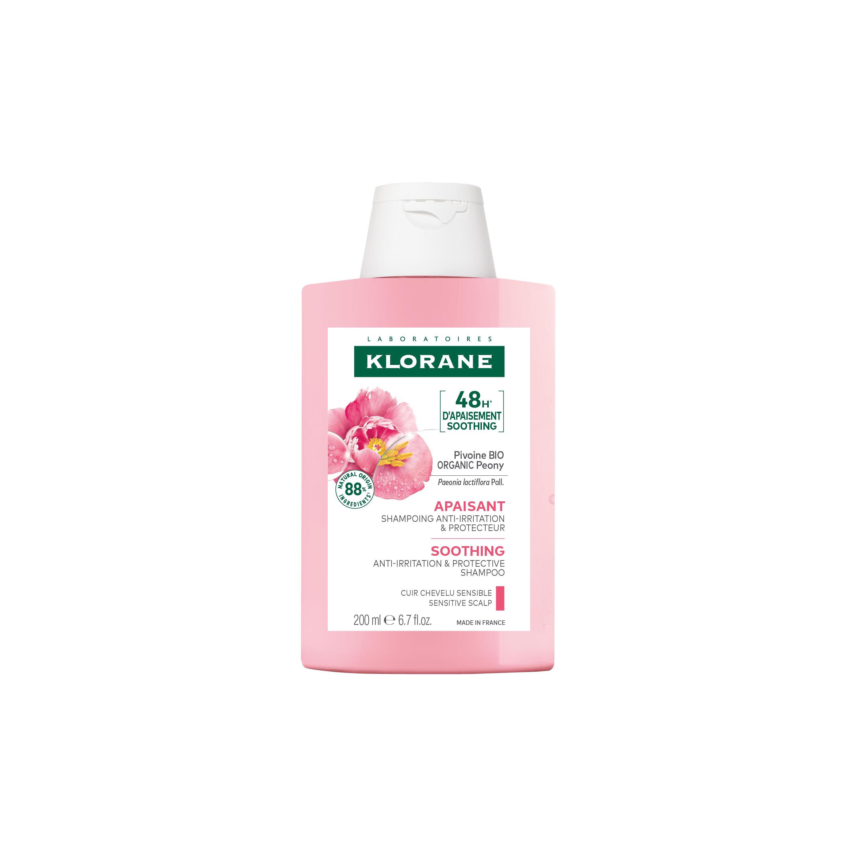 Klorane - Shampoo Lenitivo E Protettivo Alla Peonia Bio Per Cuoio Capelluto Sensibile 200 ml