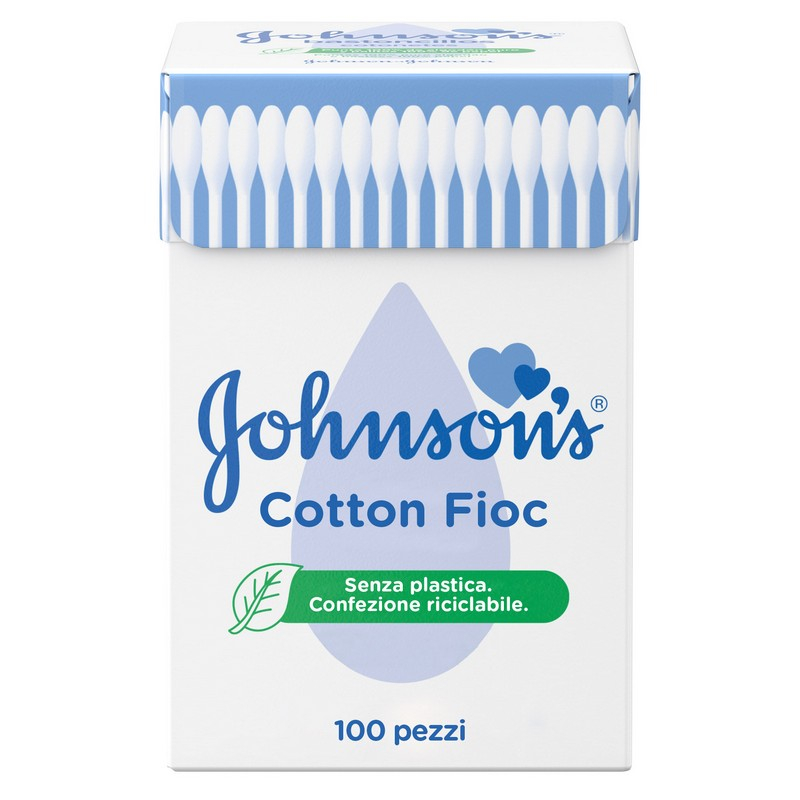 Johnson's Cotton Fioc 100% Cotone 100 pezzi Johnson's Cotton Fioc 100% Cotone 100 pezzi