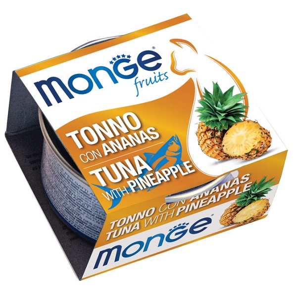 MONGE FRUITS TONNO C/ANANAS80G