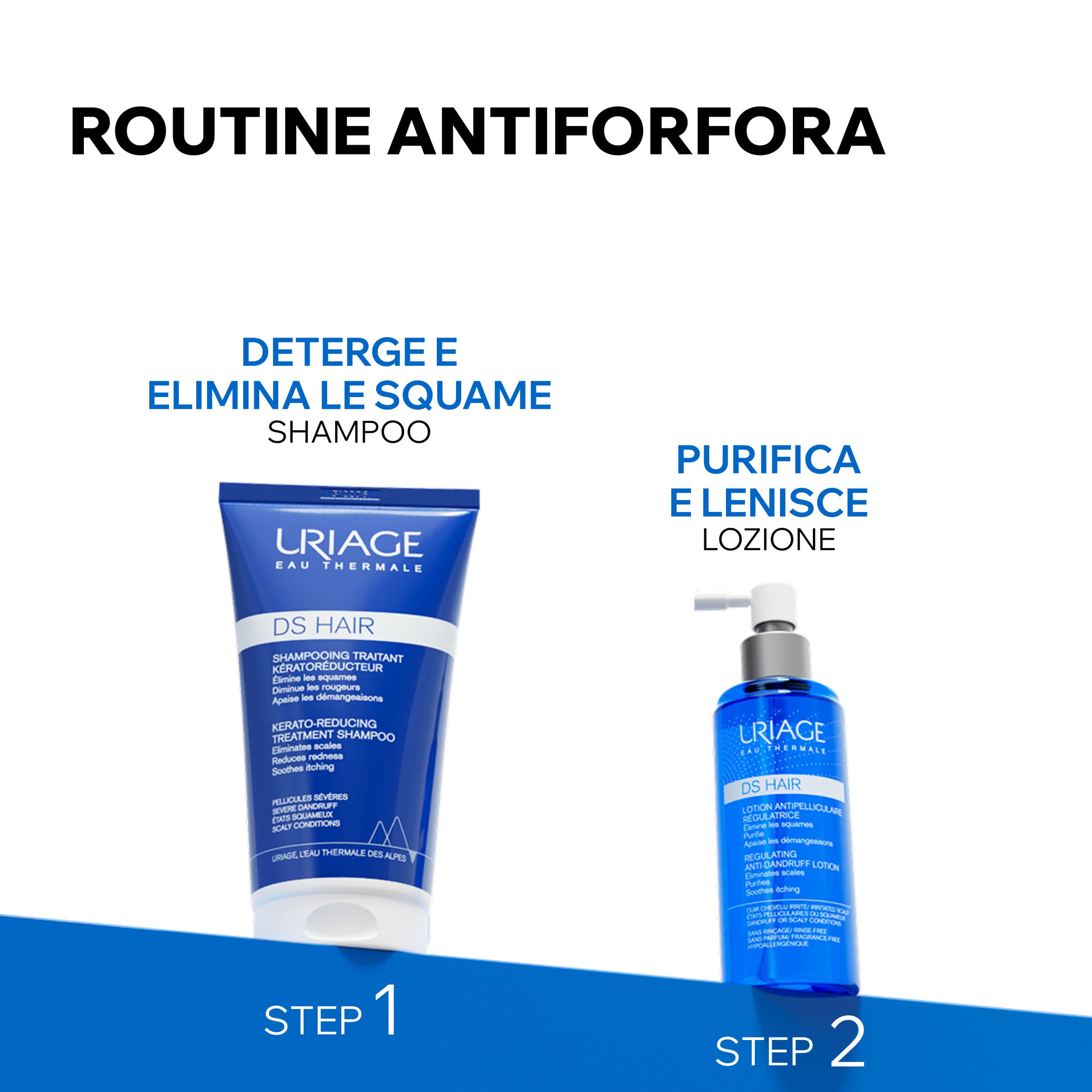 Uriage - DS Hair Lotion - Spray Lenitivo Regolatore Per Cuoio Capelluto 100 ml