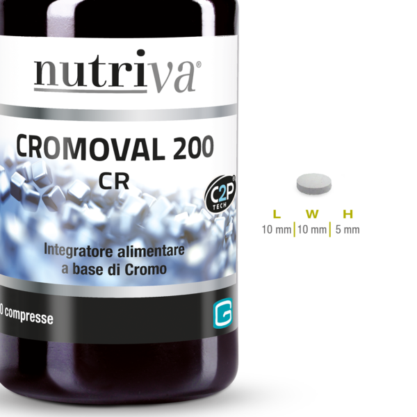 Nutriva Cromoval 200 Integratore Metabolismo dei Lipidi 60 Compresse