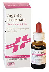 Argento Proteinato Sella 0,5% Gocce Nasali e Auricolari Flacone da 10 ml Argento Proteinato Sella 0,5% Gocce Nasali e Auricolari Flacone da 10 ml